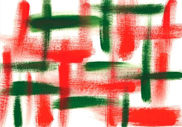 Abstract Striped Background Red Green Strokes Christmas New Year Basis — Stock Photo, Image