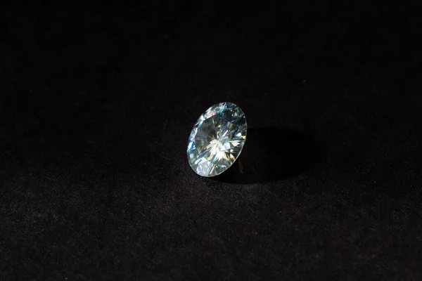 Cristal Sur Fond Sombre Diamant Grande Pierre Précieuse — Photo