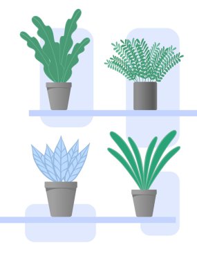 Çiçek seti, basit bir tarz.