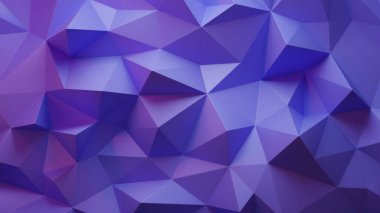 Trangle soyut arkaplanının 3d görüntüsü. Çokgen Çokgen Geometrik mor Üçgen Arkaplan.