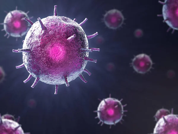 Renderen Van Corona Virus Uitbraak Gevaarlijke Griep Stam Gevallen Als — Stockfoto