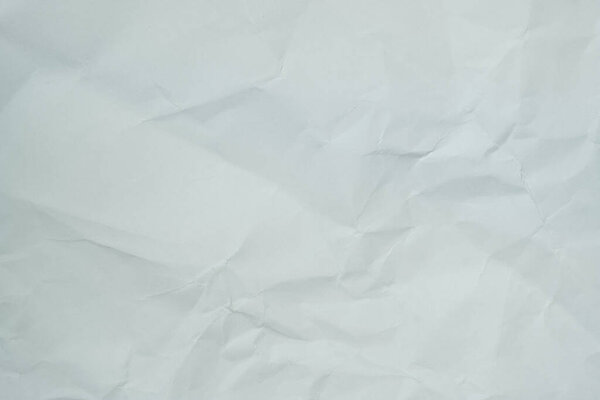 Texture of white recycle crumpled paper, copy space for text.