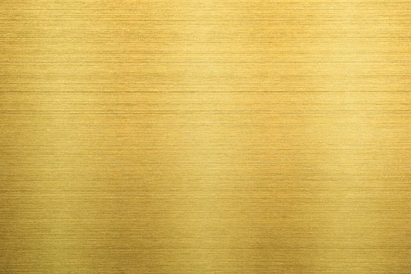 Textura Metal Dourado Chapa Aço Inoxidável Escovada Com Reflexão Luz — Fotografia de Stock