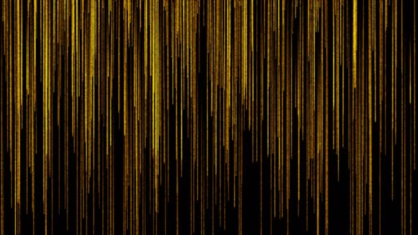 Animação de partículas chuvosas douradas — Vídeo de Stock