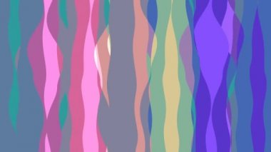 Şerit dalga ile düz animasyon