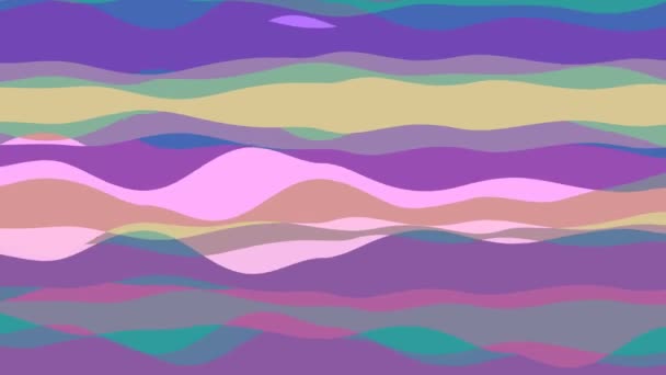 带条纹波的平面动画 — 图库视频影像