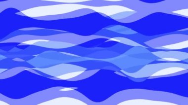 Şerit dalga ile düz animasyon