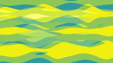 Şerit dalga ile düz animasyon