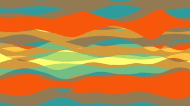 Şerit dalga ile düz animasyon