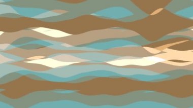 Şerit dalga ile düz animasyon