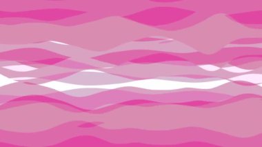 Şerit dalga ile düz animasyon