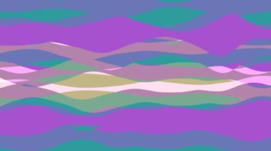 Şerit dalga ile düz animasyon