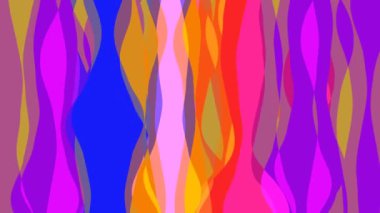 Şerit dalga ile düz animasyon