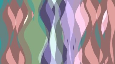 Şerit dalga ile düz animasyon