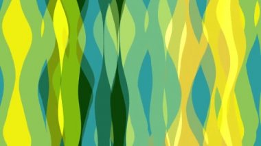 Şerit dalga ile düz animasyon