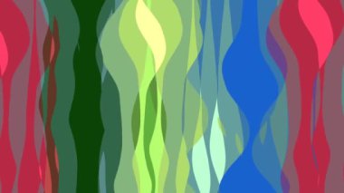 Şerit dalga ile düz animasyon