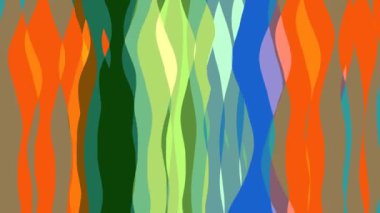 Şerit dalga ile düz animasyon