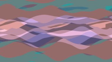 Şerit dalga ile düz animasyon