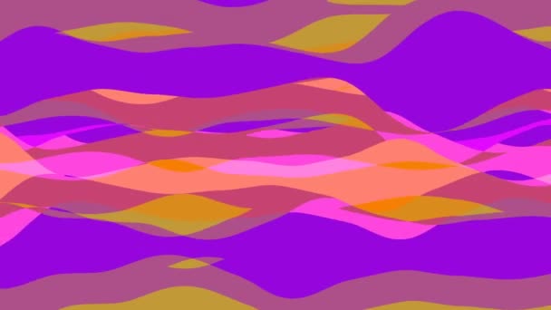 平面动画带条纹波 无缝环 — 图库视频影像