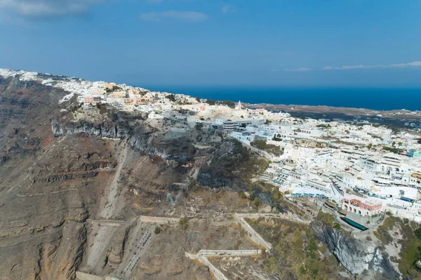 Vista aérea del famoso complejo griego Thira . — Foto de Stock