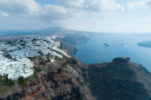 Pueblo de Imerovigli en la isla de Santorini — Foto de Stock