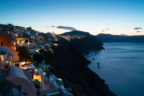 Early morning blue hour in Oia, Santorini.