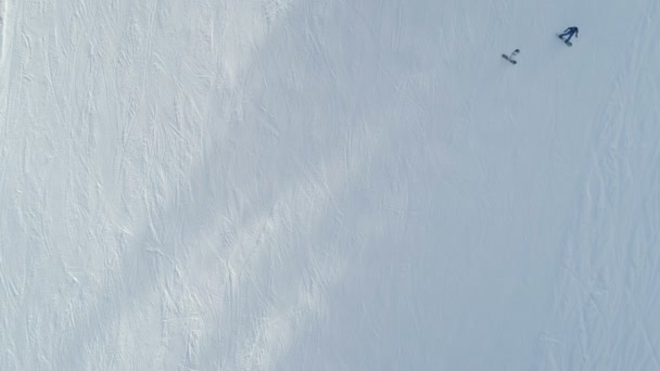 Flygfoto Skidorten Montenegro — Stockvideo