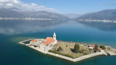 Island in Tivat bay Gospa od Milosti