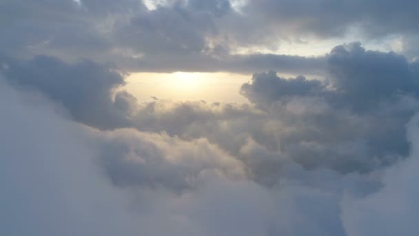 Vista aérea sobre las nubes — Vídeo de stock