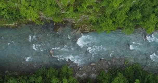 Vista aérea del cañón del río Moraca . — Vídeos de Stock