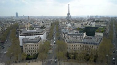 Paris cityscape havadan görünümü