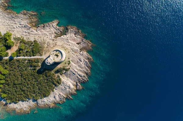 Vista aérea de la fortaleza Arza Lustica península . —  Fotos de Stock