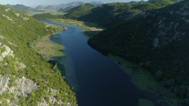 Crnojevica Nehri Kanyonu, Karadağ. — Stok video
