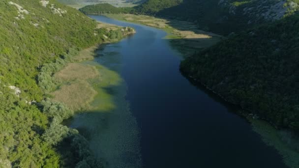 Crnojevica Nehri Kanyonu, Karadağ. — Stok video