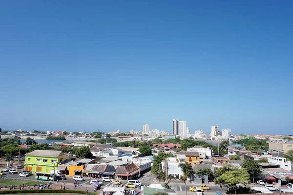 Carthagène Colombie 2018 Vue Imprenable Sur Château San Felipe Ancien — Photo