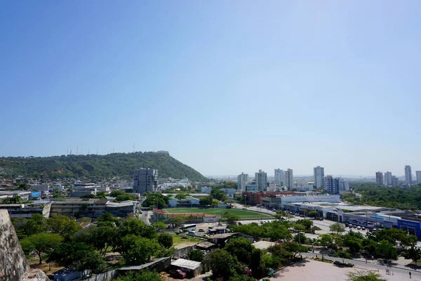 Cartagena Colombia 2018 Increíble Vista Del Castillo San Felipe Antiguo — Foto de Stock