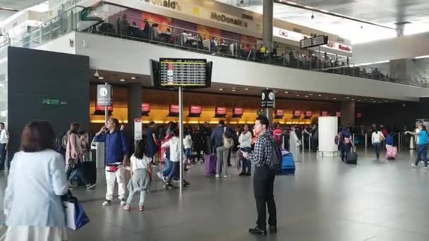 Bogotà Colombia Gennaio 2020 Interno All Interno Dell Aeroporto Dorado — Video Stock