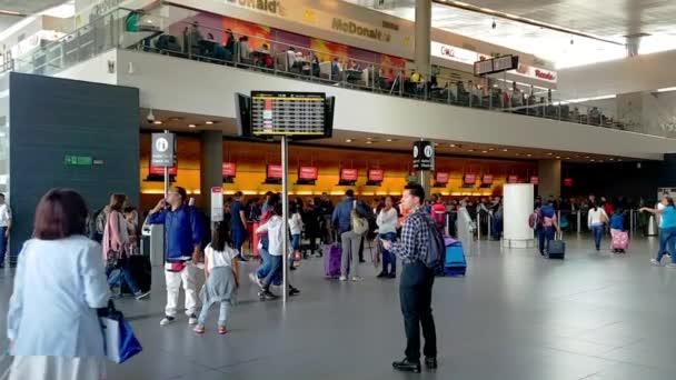 Bogota Colombie Janvier 2020 Intérieur Intérieur Aéroport Dorado Bogota Avec — Video