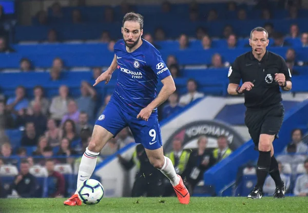 London Polska Kwiecień 2019 Gonzalo Higuain Chelsea Zdjęciu Podczas Meczu — Zdjęcie stockowe