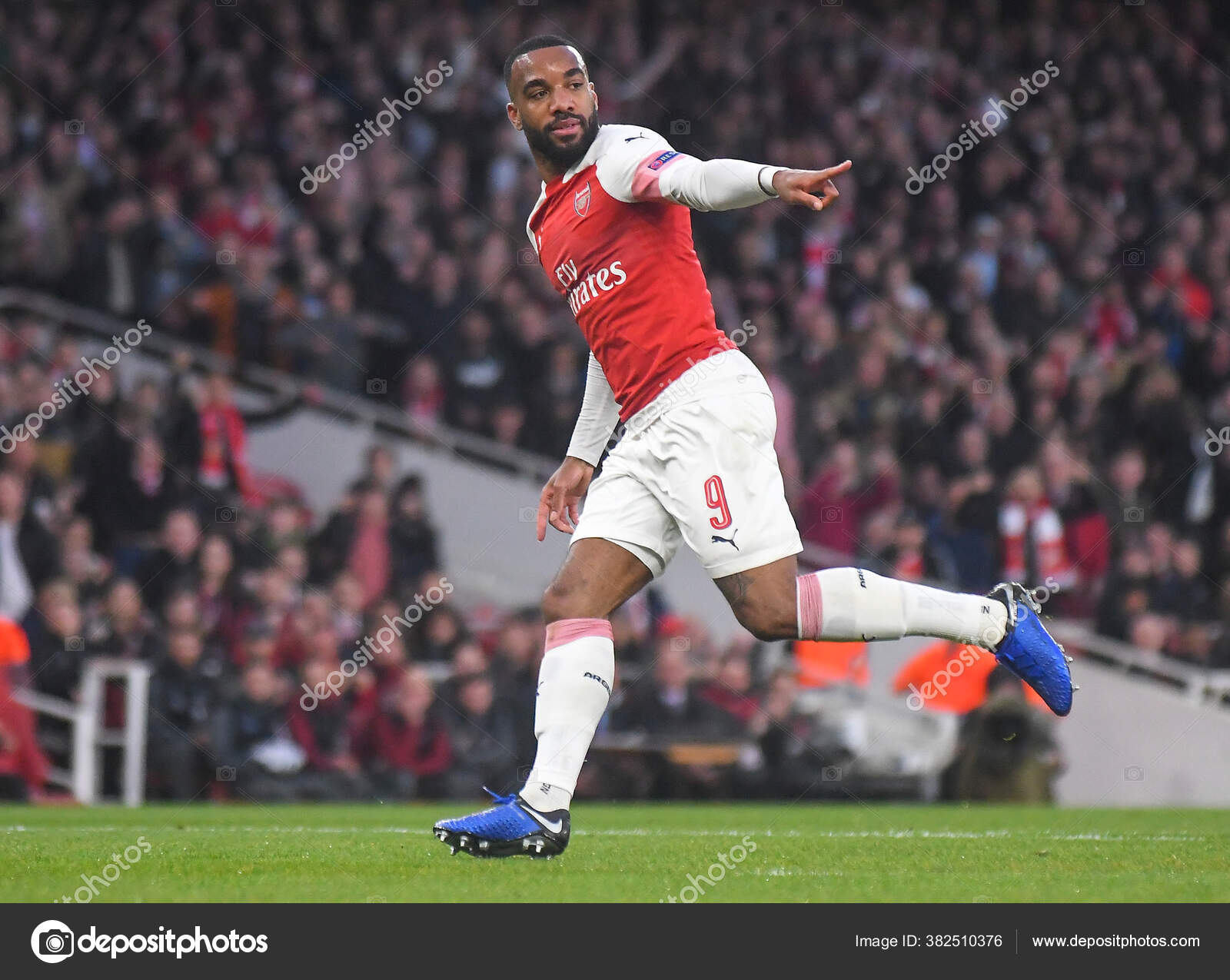 London England May 2019 Alexandre Lacazette Arsenal Celebrates