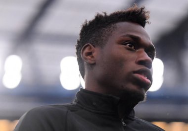 LONDON, ENGLAND - 9 Mayıs 2019: Eintracht 'tan Danny Vieira da Costa, Chelsea FC (İngiltere) ve Eintracht Frankfurt arasında oynanan 2018 / 19 UEFA Avrupa Ligi Yarı Finalleri' nin ikinci ayağı öncesinde çekilmiştir. (Almanya) Stamford Köprüsünde.