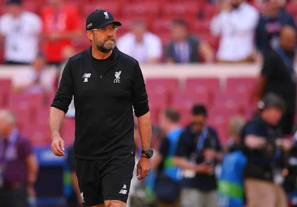 Madrid Spanien Mai 2019 Liverpool Trainer Jürgen Klopp Während Einer — Stockfoto