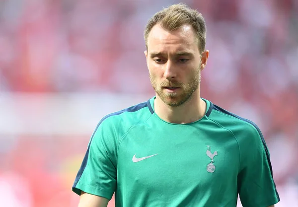 Madrid Espanha Junho 2019 Christian Eriksen Tottenham Retratado Antes Final — Fotografia de Stock