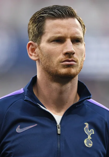 Madrid Espanha Junho 2019 Jan Vertonghen Tottenham Retratado Antes Final — Fotografia de Stock