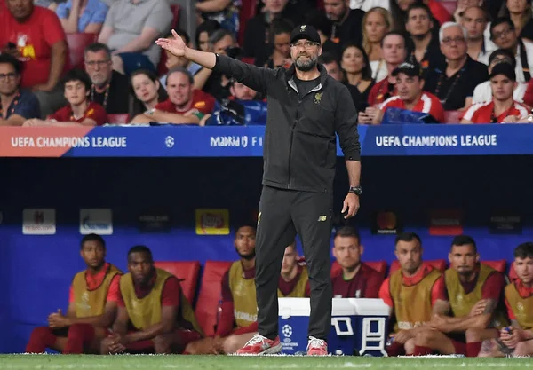 Madrid Espanha Junho 2019 Liverpool Manager Jurgen Klopp Retratado Durante — Fotografia de Stock