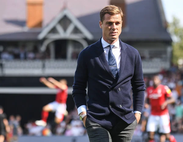 Londýn England Srpna 2019 Fulham Manažer Scott Parker Představil Zápase — Stock fotografie