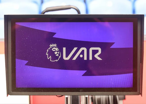 London England August 2019 Var Screen Pictured Ahead 2019 Premier — Stock Photo, Image