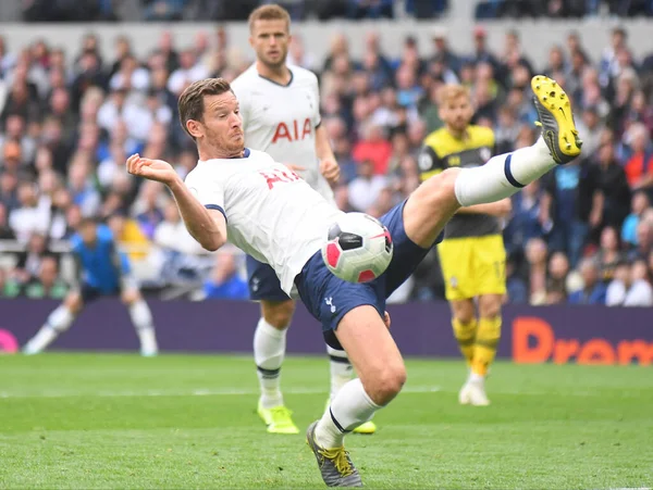 London England Σεπτεμβριου 2019 Jan Vertonghen Του Tottenham Απεικονίζεται Κατά — Φωτογραφία Αρχείου