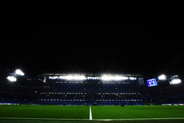 LONDON, ENGLAND - 21 Ocak 2020: Stamford Bridge 'de Chelsea FC ve Arsenal FC arasında oynanan 2019 / 20 Premier Lig maçı öncesinde resmedilen mekanın genel görünümü.