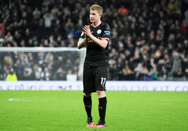 Londres Inglaterra Febrero 2020 Kevin Bruyne City Fotografiado Durante Partido — Foto de Stock